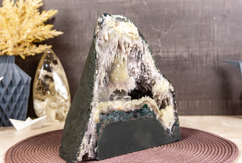 Ultra Rare Sugar Coated Stalactite Formed Amethyst Geode collective