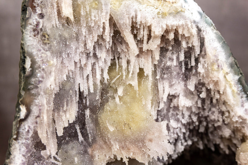 Ultra Rare Sugar Coated Stalactite Formed Amethyst Geode collective