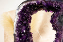 AAA Dark Purple Amethyst Geode on 360 Stand, Double Sided Amethyst Slice collective