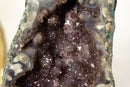 Pair of World Class Amethyst Geodes, with Stalactites covered in Galaxy Druzy collective