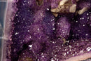 Rare Agate Amethyst Geode Cathedral with Calcite Stalactite and Galaxy Amethyst collective