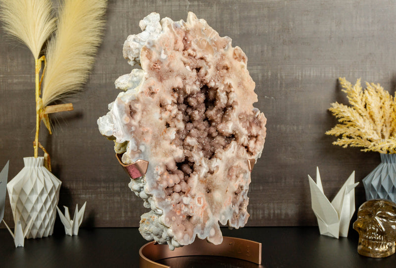 X-Large Aaa Pink Amethyst Geode with Sparkly Rose Amethyst Druzy Natural collective