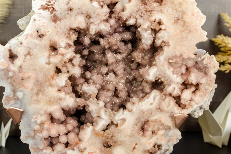 X-Large Aaa Pink Amethyst Geode with Sparkly Rose Amethyst Druzy Natural collective