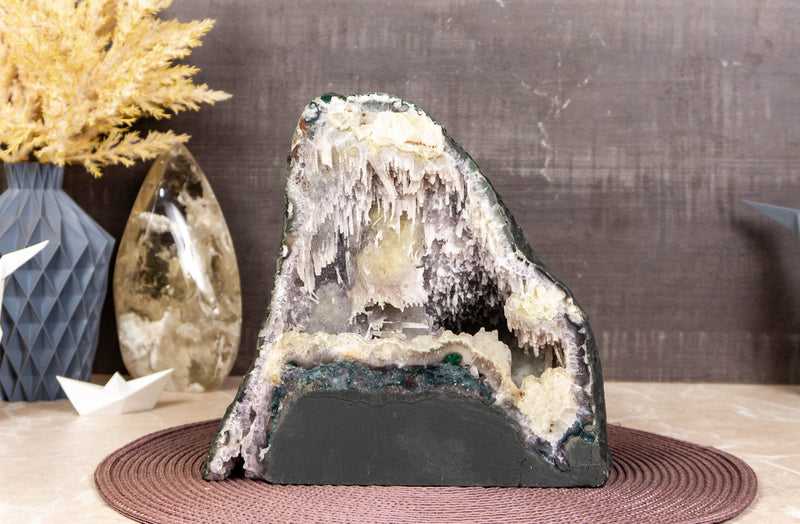 Ultra Rare Sugar Coated Stalactite Formed Amethyst Geode collective