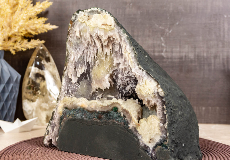 Ultra Rare Sugar Coated Stalactite Formed Amethyst Geode collective