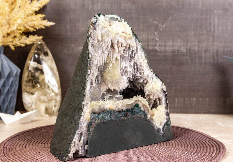 Ultra Rare Sugar Coated Stalactite Formed Amethyst Geode collective
