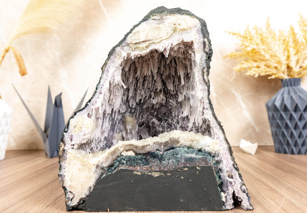 Ultra Rare Stalactite Formed Amethyst Geode with Sugar Coated Druzy collective