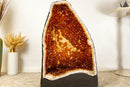 Large Citrine Cathedral Geode with sparkly Orange Citrine Points and Calcite, 24 In, 55 Kg - 121 lb - E2D Crystals & Minerals
