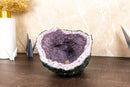 Amethyst Geode Cave with Galaxy Druzy