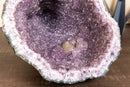 Amethyst Geode Cave with Galaxy Druzy