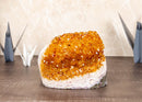 Deep Yellow Citrine Rosette Cluster with medium Size Citrine Druzy, Natural and Ethical 4.2 Kg - 9.1 lb - E2D Crystals & Minerals