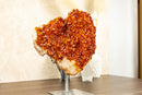 Large Natural Citrine Flower Cluster on Stand with Orange Citrine Crystal Stalactite - 6.5 Kg - 14.3 lb - E2D Crystals & Minerals
