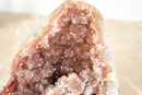 Pink Amethyst Geode with Natural Raw Red and Pink Amethyst Cluster - E2D Crystals & Minerals