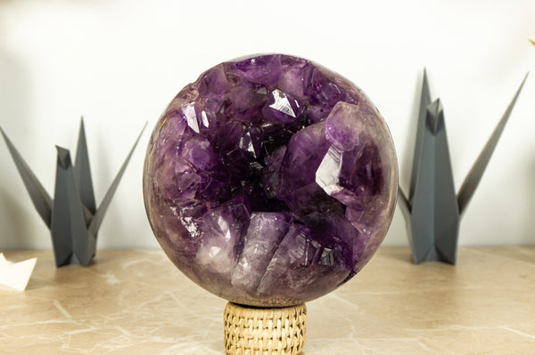 Large Deep Purple (Grape Jelly) Amethyst Crystal Sphere