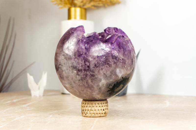 Large Deep Purple (Grape Jelly) Amethyst Crystal Sphere