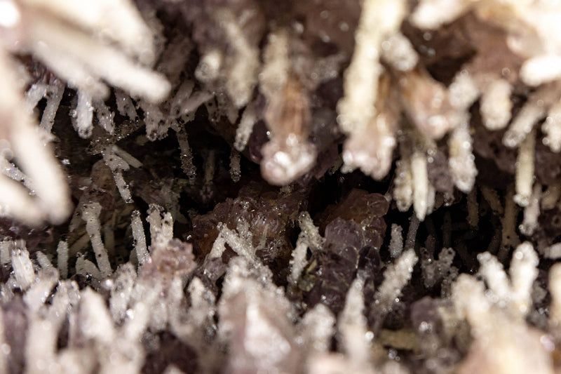 Amethyst-Geode in Galeriequalität mit seltener Amethyst-Druzy-Formation