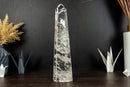 Water Clear Diamantina Crystal Quartz Obelisk Tower filled with Rainbows
