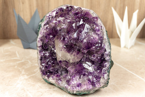 Amethyst Flower Cluster with Purple Amethyst Rosette