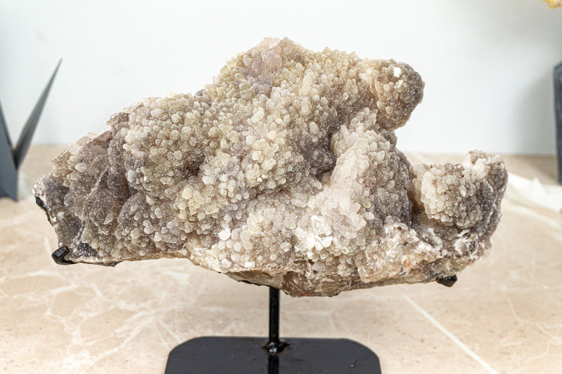 Galaxy Amethyst Druzy Cluster, Sugar Druzy Amethyst mit Blumen und Stalaktiten