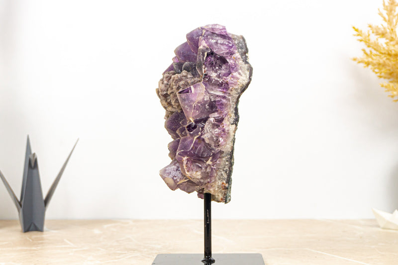 Galaxy Amethyst Druzy, AKA Sugar Coated Amethyst with Calcite Flower Formation