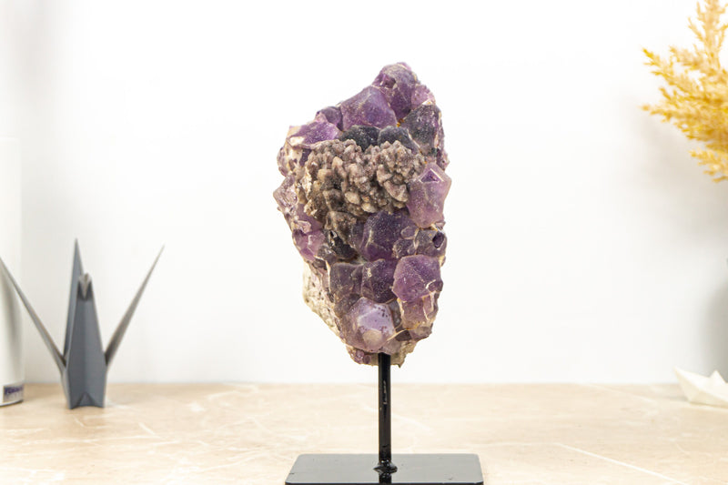 Galaxy Amethyst Druzy, AKA Sugar Coated Amethyst with Calcite Flower Formation