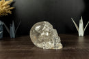 X-Large Clear Quartz Skull, made of Natural Diamantina Quartz