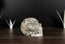 Gorgeous Real Crystal Skull with Huge Rainbows, Diamantina Quartz
