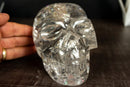 Gorgeous Real Crystal Skull with Huge Rainbows, Diamantina Quartz