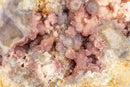 AAA Pink Amethyst Geode Slab with Deep Tone Pink Color