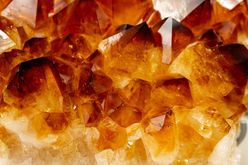 AAA Citrine Cluster, Super Extra Citrine Quartz with Deep Orange Druzy, 9 Kg - 20 lb