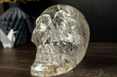 X-Large Clear Quartz Skull, made of Natural Diamantina Quartz