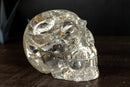 Gorgeous Real Crystal Skull with Huge Rainbows, Diamantina Quartz