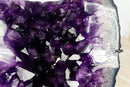 AAA Deep Purple Amethyst Geode on Stand with X-Large Druzy Points - 10 Kg 22 Lb