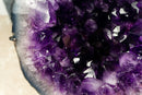AAA Deep Purple Amethyst Geode on Stand with X-Large Druzy Points - 10 Kg 22 Lb