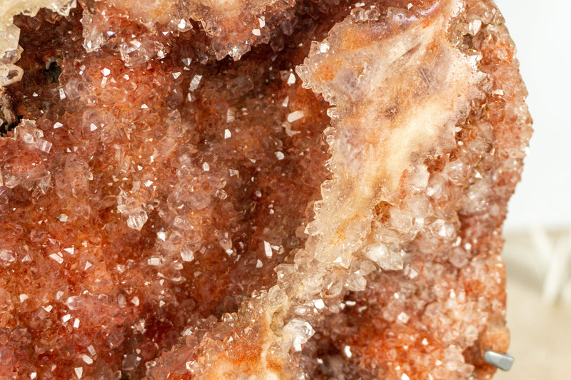Red Pink Amethyst Geode Slab, Natural, Untreated & Ethical, 3.2 Kg - 7.1 lb