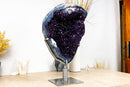Spektakulärer großer Amethyst-Geodenhaufen mit dunkelvioletter Galaxy-Druse und gebändertem Achat, 13 kg – 28 lb