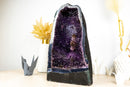 Galaxy Amethyst Geode Kathedrale mit seltener goldener Goethit Blume Rosette, natürlich 21 kg - 45,5 Pfund