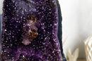 Galaxy Amethyst Geode Kathedrale mit seltener goldener Goethit Blume Rosette, natürlich 21 kg - 45,5 Pfund