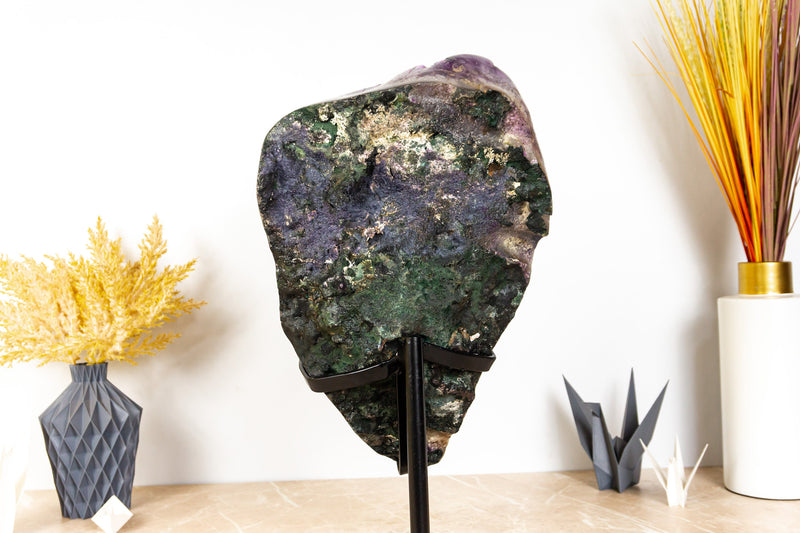 Spectacular Large AAA Amethyst Geode Cluster with X-Large Dark Purple Amethyst Druzy. 14 Kg - 30.3 lb