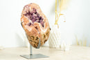 Rosa Amethyst-Geode mit rosa Amethyst-Druse ausgestellt – hohe Qualität – 4,9 kg – 10,8 lb