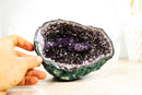 All Natural Small Amethyst Geode with Rare Purple Amethyst Druzy Formation, 1.4 Kg - 3.0 lb - E2D Crystals & Minerals