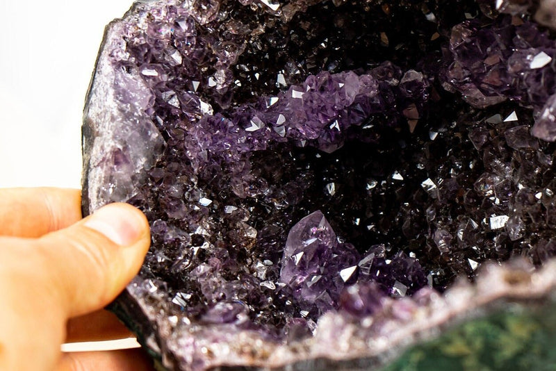 All Natural Small Amethyst Geode with Rare Purple Amethyst Druzy Formation, 1.4 Kg - 3.0 lb - E2D Crystals & Minerals
