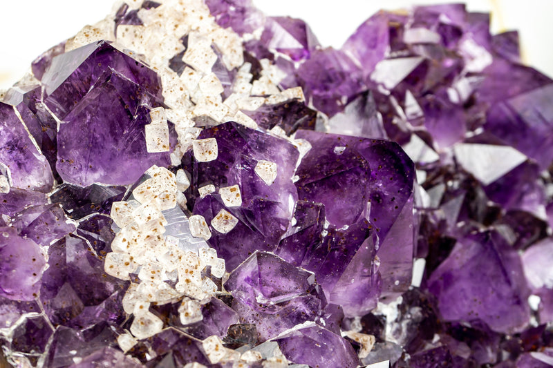 X-Large AAA Amethyst Heart with Rare Inclusions and Deep Purple, Large Amethyst Druzy 12.3 Kg - 27 lb