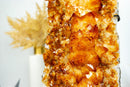 Large and Tall Golden Orange Citrine Cluster with Citrine Flowers on Stand, 20 In, 14.3 Lb - E2D Crystals & Minerals