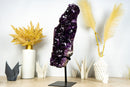 Large Amethyst Geode Cluster, AAA Dark Purple Grape Jelly Amethyst, Raw & Ethically Sourced - 7.9 Kg - 17.3 lb