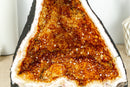 Gorgeous Citrine Geode Cathedral with Deep Orange Druzy and many Flower Rosettes - 19.7 Kg - 43.4 lb - E2D Crystals & Minerals