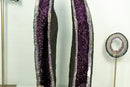 Paar extragroße, extragroße Amethyst-Kathedralgeoden auf Torbogenformation, 65 Zoll hoch, violetter Amethyst, 292 kg – 643 lb