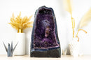 Galaxy Amethyst Geode Kathedrale mit seltener goldener Goethit Blume Rosette, natürlich 21 kg - 45,5 Pfund