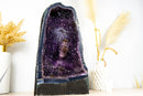 Galaxy Amethyst Geode Kathedrale mit seltener goldener Goethit Blume Rosette, natürlich 21 kg - 45,5 Pfund