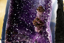 Galaxy Amethyst Geode Kathedrale mit seltener goldener Goethit Blume Rosette, natürlich 21 kg - 45,5 Pfund